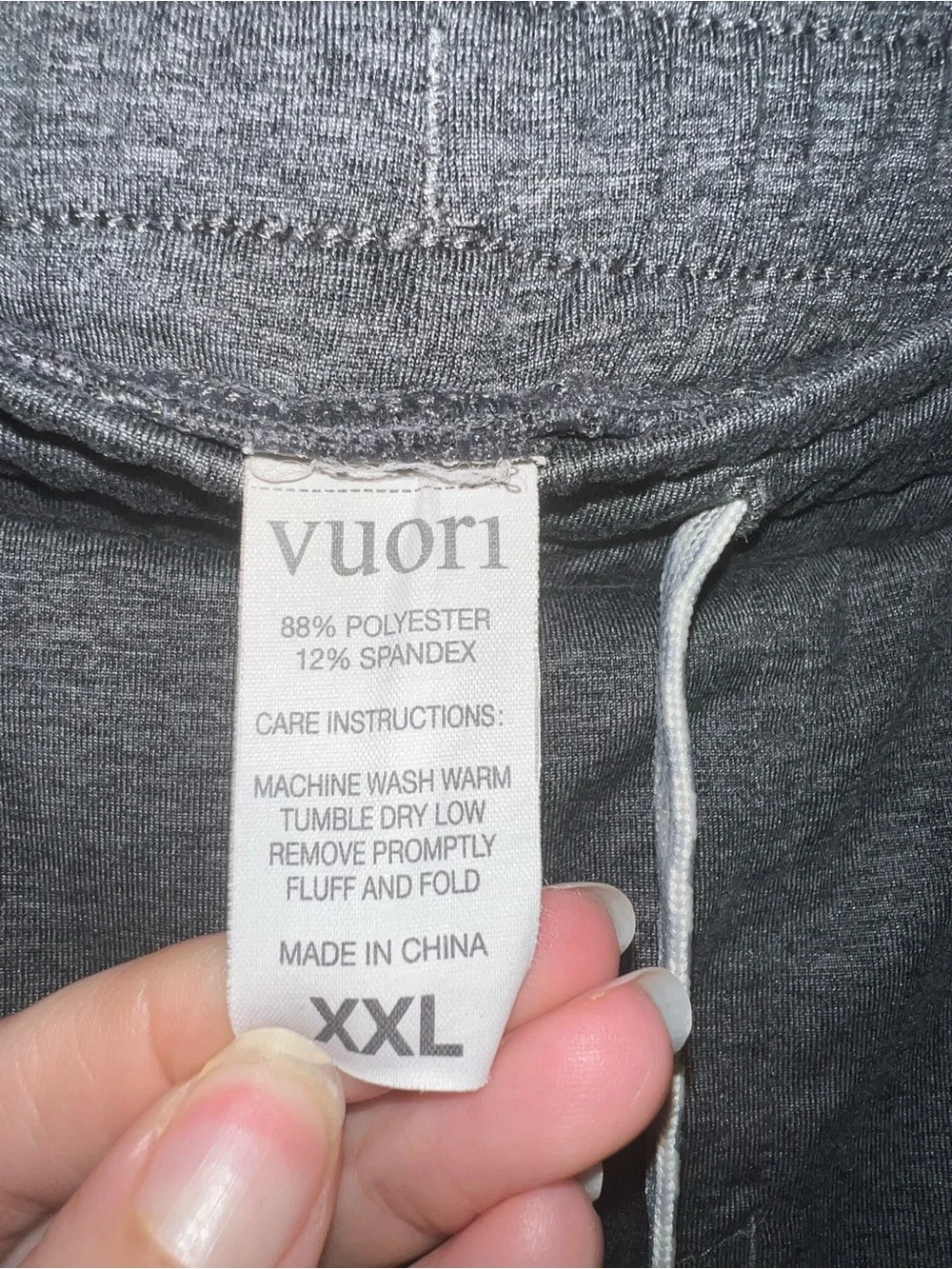 Vuori Men's Sunday Best Charcoal Gray Jogger Sweatpants with Zipper Pocket XXL
